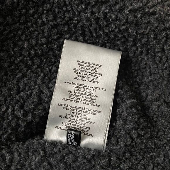 Men's Levi's Cotton Workwear Sherpa-Lined Hooded Bomber Jacket Coat Olive Large - Picture 5 of 12